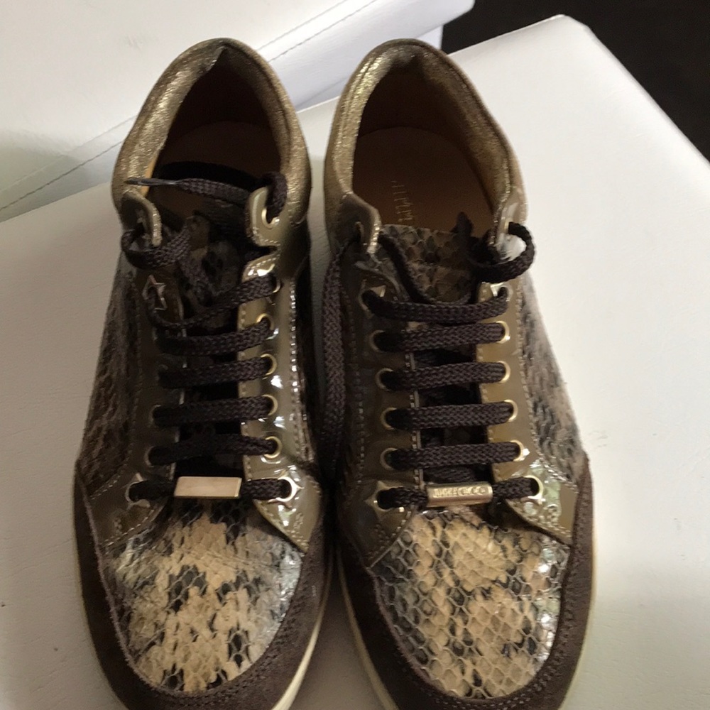 Jimmy Choo snakeskin sneakers